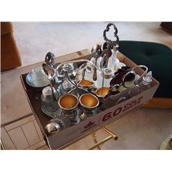 Box Full Of Table Sets, Three Mostly Complete Sets