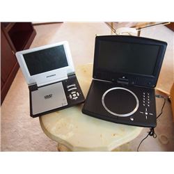 Two Portable DVD Players, Sylvania & GPX (Only One Charger)