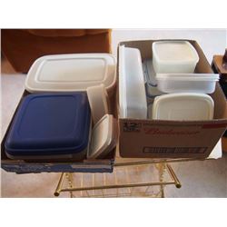 Two Boxes Full of Tupperware