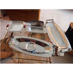 Silver Plated Serving Dishes (4)