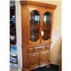 Image 1 : Wooden China Cabinet - Corner Fit, 30"x30"x70", Face 40"x70"