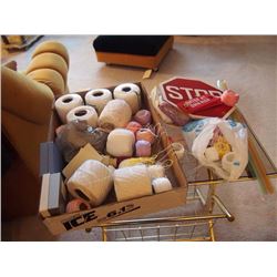 Box Full Of Wool and Etc.