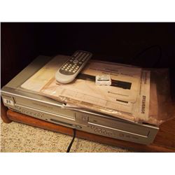 Combo DVD VHS Player W/ Remote and Manual