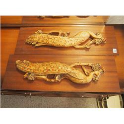 Two Peacock Wall Decorations
