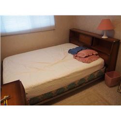 Complete Double Bed Set, Double Mattress, Bedspring, Frame, Headboard, Lamp