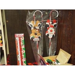 Christmas Decorations, Ribbon, Wrapping Paper