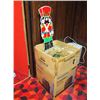 Image 1 : Large Box Full Of Christmas Items, Wooden Rocking Horse Nutcracker, Elegance Acrylic Rocking Horse, 