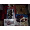 Image 2 : Large Box Full Of Christmas Items, Wooden Rocking Horse Nutcracker, Elegance Acrylic Rocking Horse, 