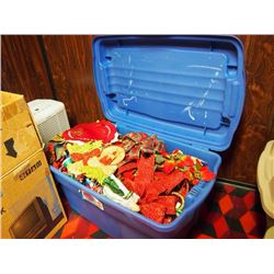 Large Container Full of Christmas Supplies/Decorations