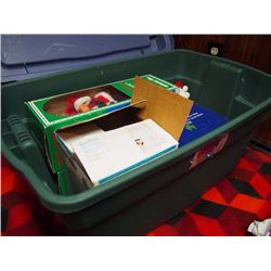 Large Container Full of Christmas Supplies/Decorations