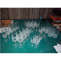 Very Large Set Of Matching Glassware