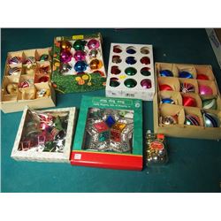 Box Full Of Christmas Decorations, Ornaments