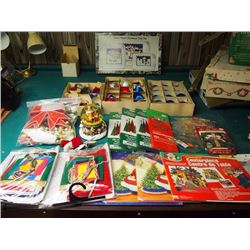 Two Boxes Full Of Christmas Decorations, Ornaments, Etc.