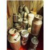 Image 1 : Huge Lot Of Cream Cans
