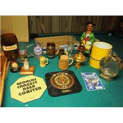 Box Full Of Cups, Mugs, Coasters, Mexico, Western, Vancouver, Octoberfest, Hidelberg, Canadian Rye