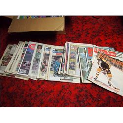 Box Full Of Hockey Magazines, Newspapers