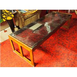 Woof Coffee Table With Glass Top