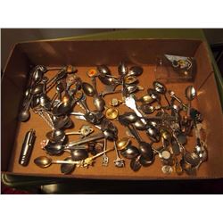 Box Full Of Collectible Spoons, Lots Of Expo 86,