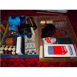 Two Boxes Full Of Misc., Coin Banks, Etc.