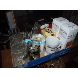 Box Full Of Beer Mugs, Original 16 In Box, Great Western In Box