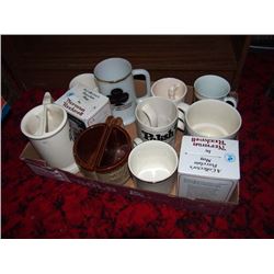 Box Full Of Mugs, Many Joke Mugs