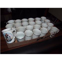 Box Full Of Matching Coffee Mugs (~24)