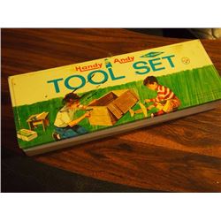 Handy Andy Tool Set Tin, Steelers Logo, W/ Brushes