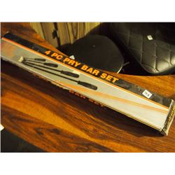 4 Pc Pry Bar Set, Unused
