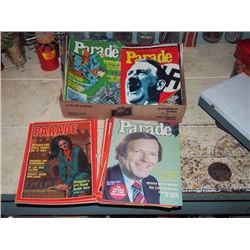 Box Full Of Parade Magazines, 1970-1979 (~22)