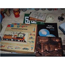 Box Of Misc. Items, Two SnaPics Boxes, Wall Pieces