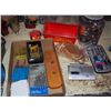 Image 1 : Box Full Of Tools And Hardware, Drill Bits, Grinder Bits, Etc.
