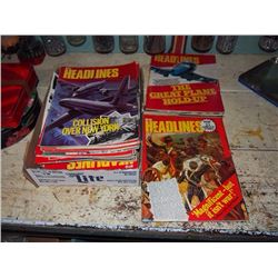 Box Full Of Headlines Magazines, 1970's, (~46)