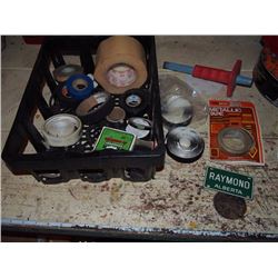 Container Full Of Tapes, Velcro, More