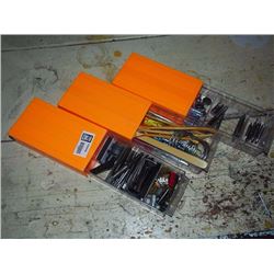 Three Powerfist Storage Boxes With Contents