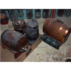 Box Full Of Mini Kegs, Stove Shaped Items