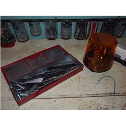 Rotating Public Safety Lamp, Container Full Of Springs