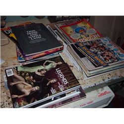 Box Full Of Magazines, News Week, Vanity Fair, Time, Discover, Saturday Night