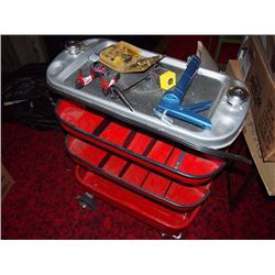 Collapsing Tool Kit On Wheels W/ Contents