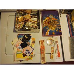 Box Full Of A&W Branded Items, Puzzle, Gum, Straw, Toothbrush, Coupons, Clippings, Old Ads, Ruler, S