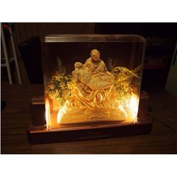 Pieta Michealango Lighted Statue Piece