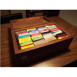Wood Box Full Of Playing Cards
