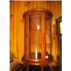 Image 1 : Mini Wood Display Cabinet, Curved Glass