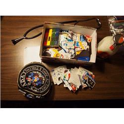 Box Full Of Magnets, Stethoscope, Coin Bank