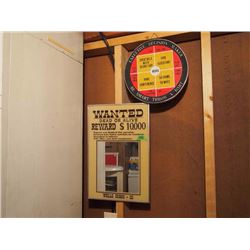 Executive Decision Maker Dart Board, Wanted Dead Or Alive Mirror