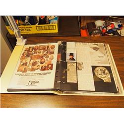 Binder Full Of Lincoln Clippings