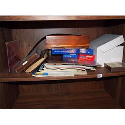 Lot Of Misc. Items, Flash Cards, Abraham Lincoln Items, Playing Cards, Lightbulbs