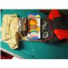 Image 1 : Box Of DVD's, Ernie Toy, Cooler With Radio, Pacific Nursing Services Bag