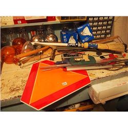 Moving Sign, Lights, Broom, Clamps, Grabbers, Misc.