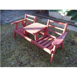 Wooden Double Deck Chair