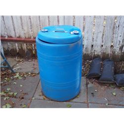 Blue Barrel With Lid